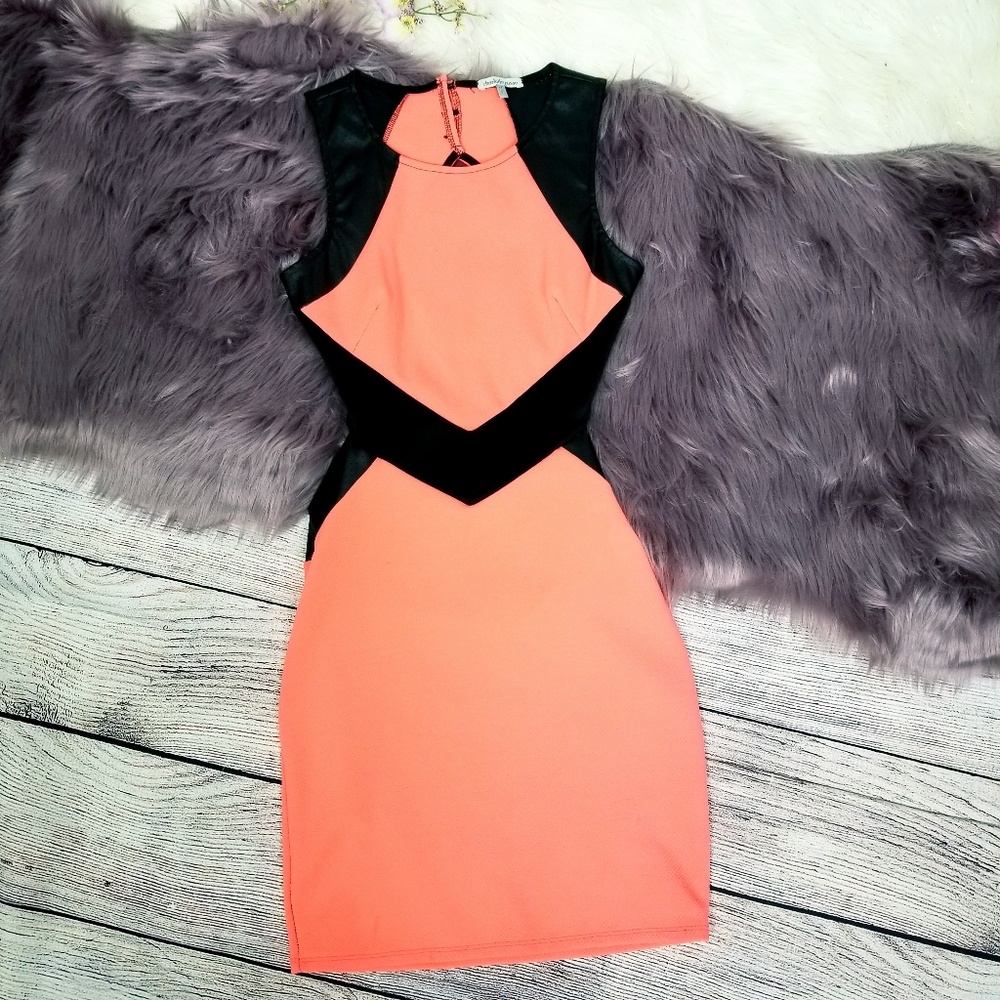 Charlotte Russe neon orange dress - Picture 1 of 6